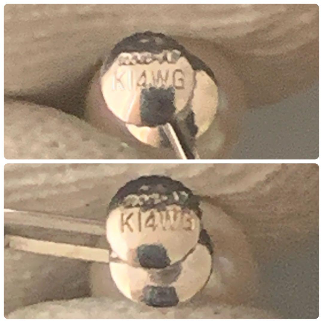 k14mgあこや真珠 ネックレス イヤリングセット 保証書 大きさ7.4～7.9