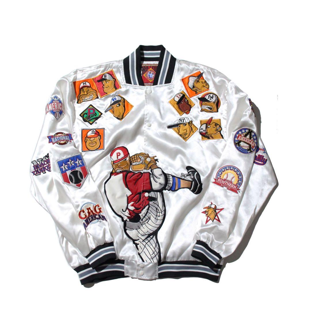 NEGRO LEAGUE スタジャン JEFF HAMILTON Y2K 90s