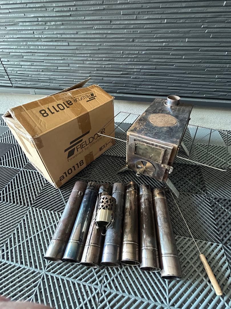 FIELDOOR 薪ストーブ キャンプ　アウトドア