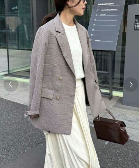 【新品未使用】Frdy emue テーラードジャケット ダブルブレスト