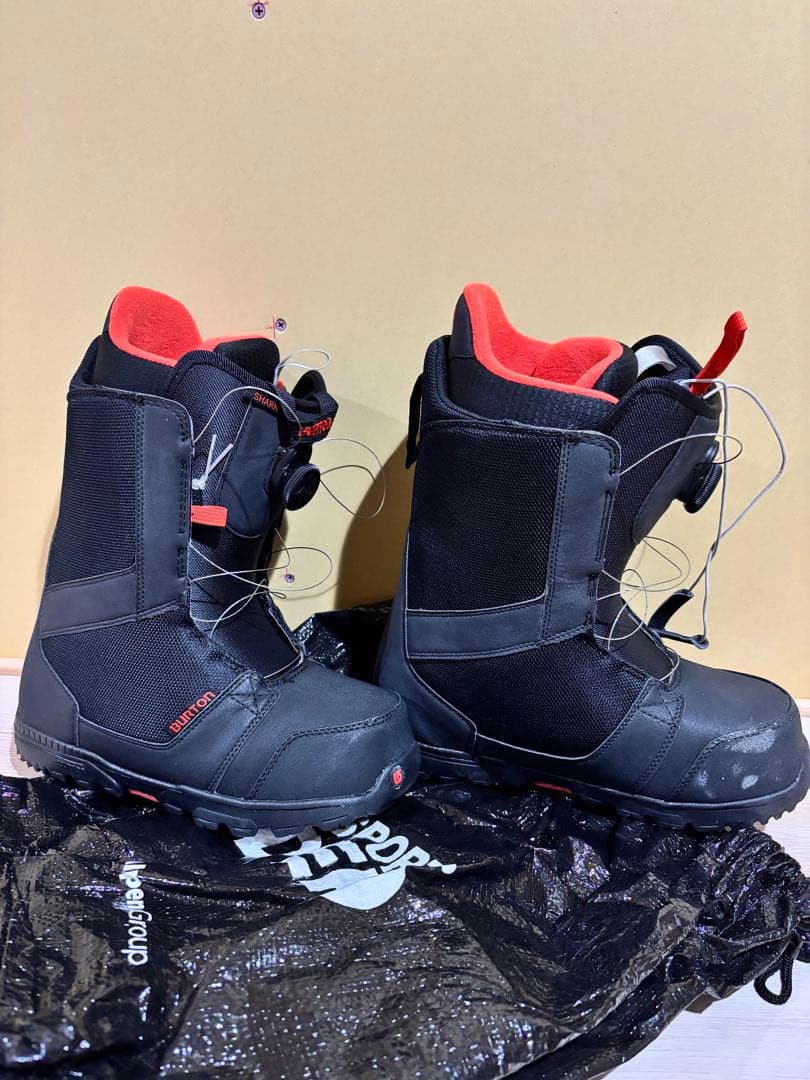 BURTON グラフィックデザイン スノーボード 靴セット
