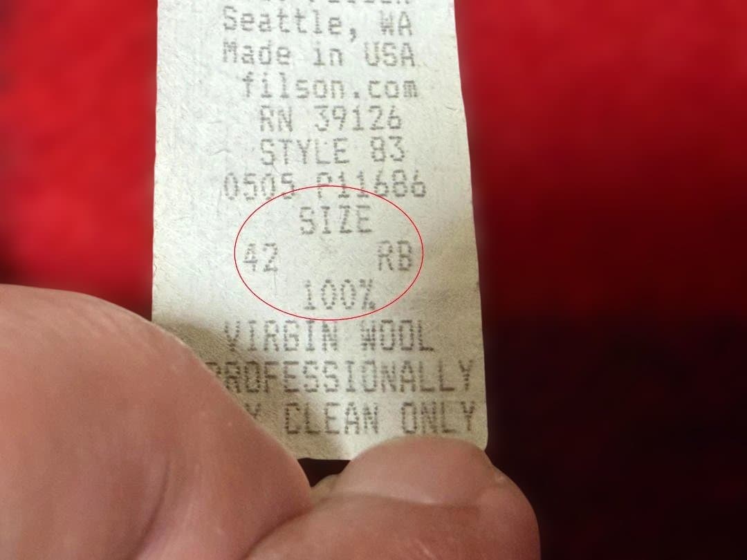 u*7様 FILSON ダブルマッキノー クルーザー ウール赤黒【ヴィンテージ】