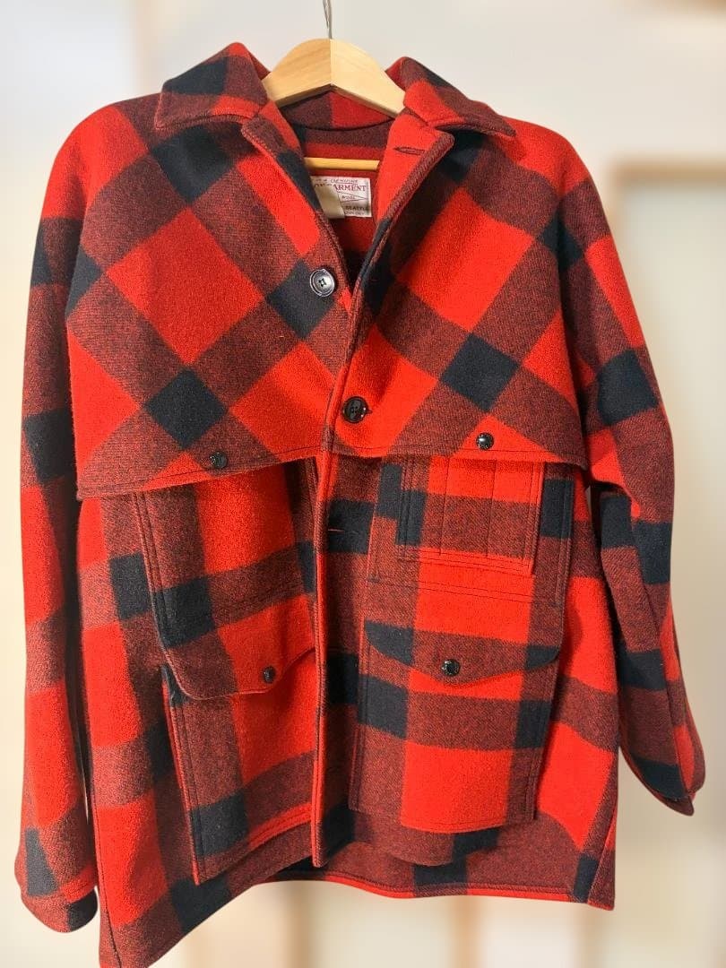 u*7様 FILSON ダブルマッキノー クルーザー ウール赤黒【ヴィンテージ】