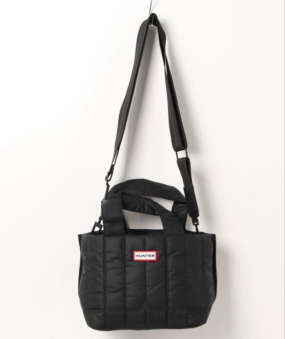 T HUNTER キルティングトートバッグ ブラック