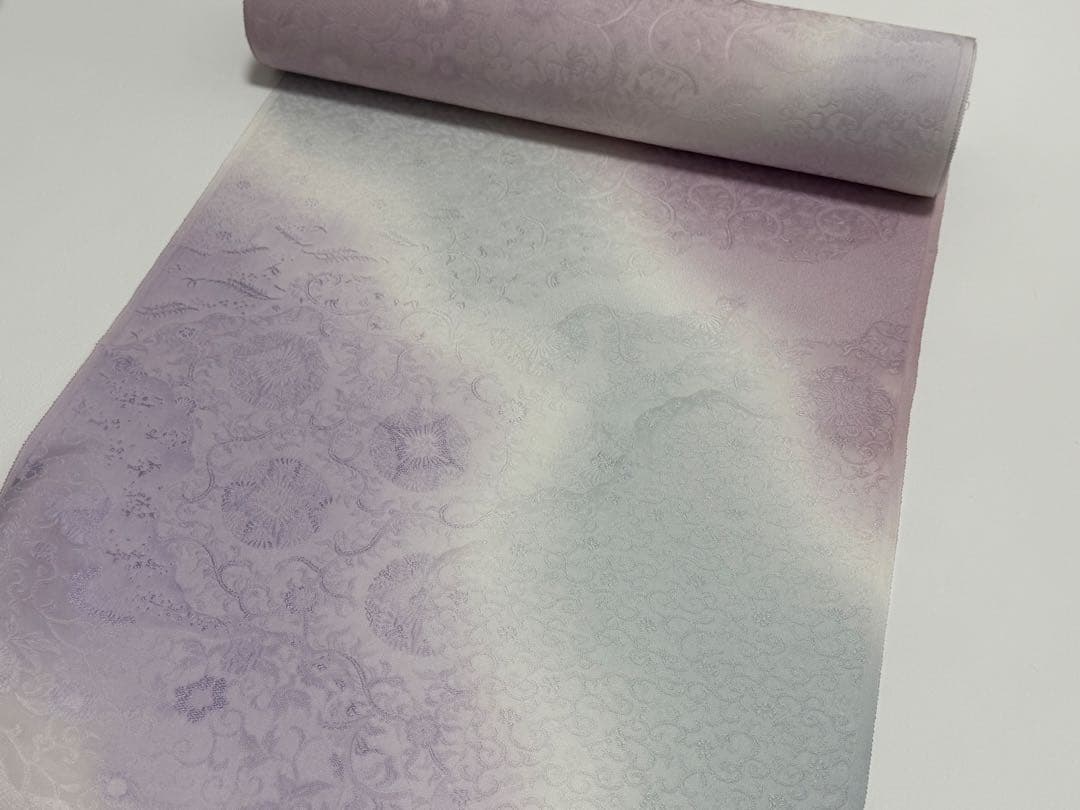 即*♡様 皇室献上 寿光織　小紋　ぼかし染め　秋野好春　新品未使用　反物　着物