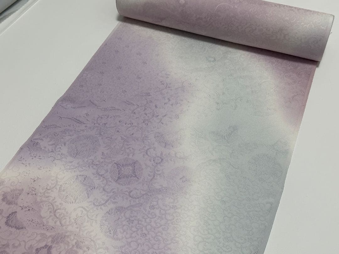 即*♡様 皇室献上 寿光織　小紋　ぼかし染め　秋野好春　新品未使用　反物　着物