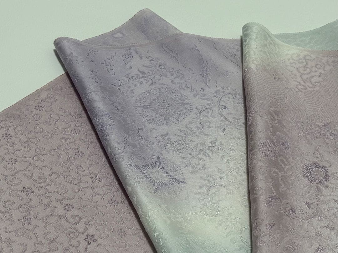 即*♡様 皇室献上 寿光織　小紋　ぼかし染め　秋野好春　新品未使用　反物　着物