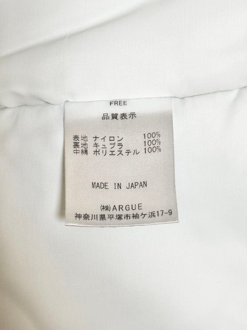 【美品】argueフード付きダウンベスト