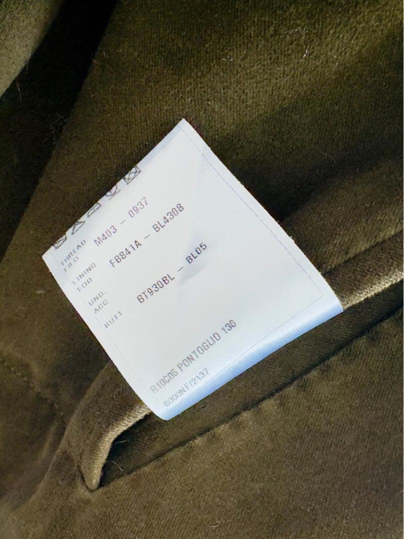 最終日まであと3日ベルルッティ　オリーブ色　ダブルブレスト ロングコート