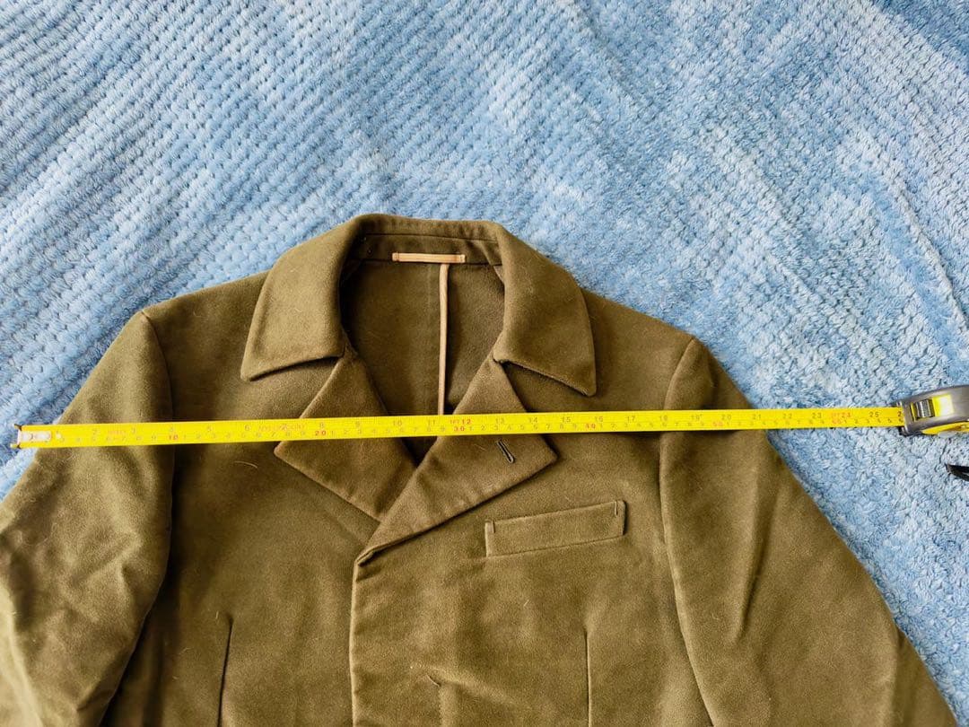 最終日まであと3日ベルルッティ　オリーブ色　ダブルブレスト ロングコート