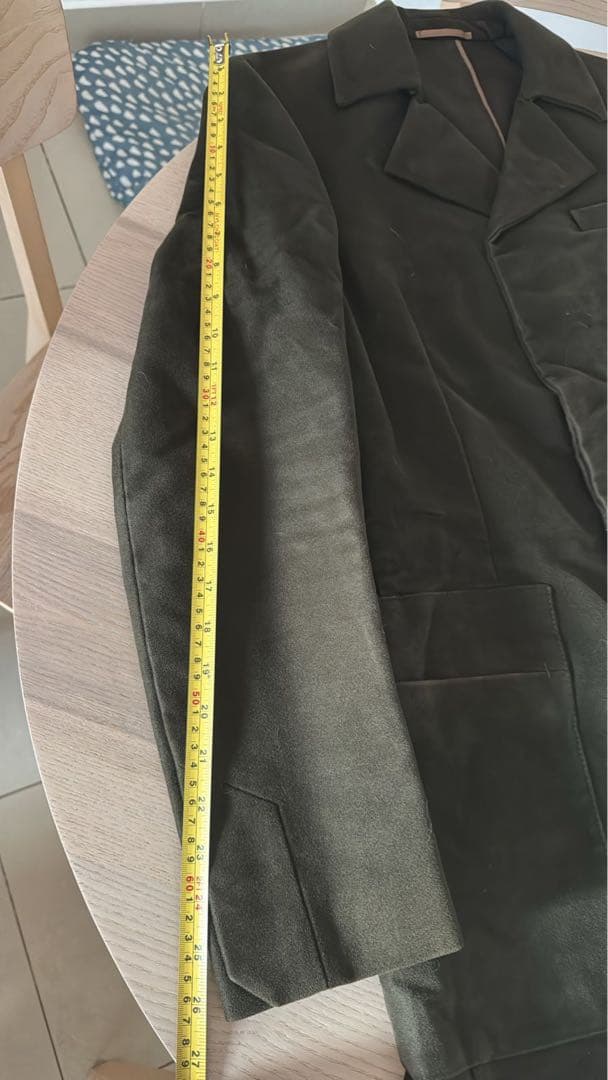 最終日まであと3日ベルルッティ　オリーブ色　ダブルブレスト ロングコート