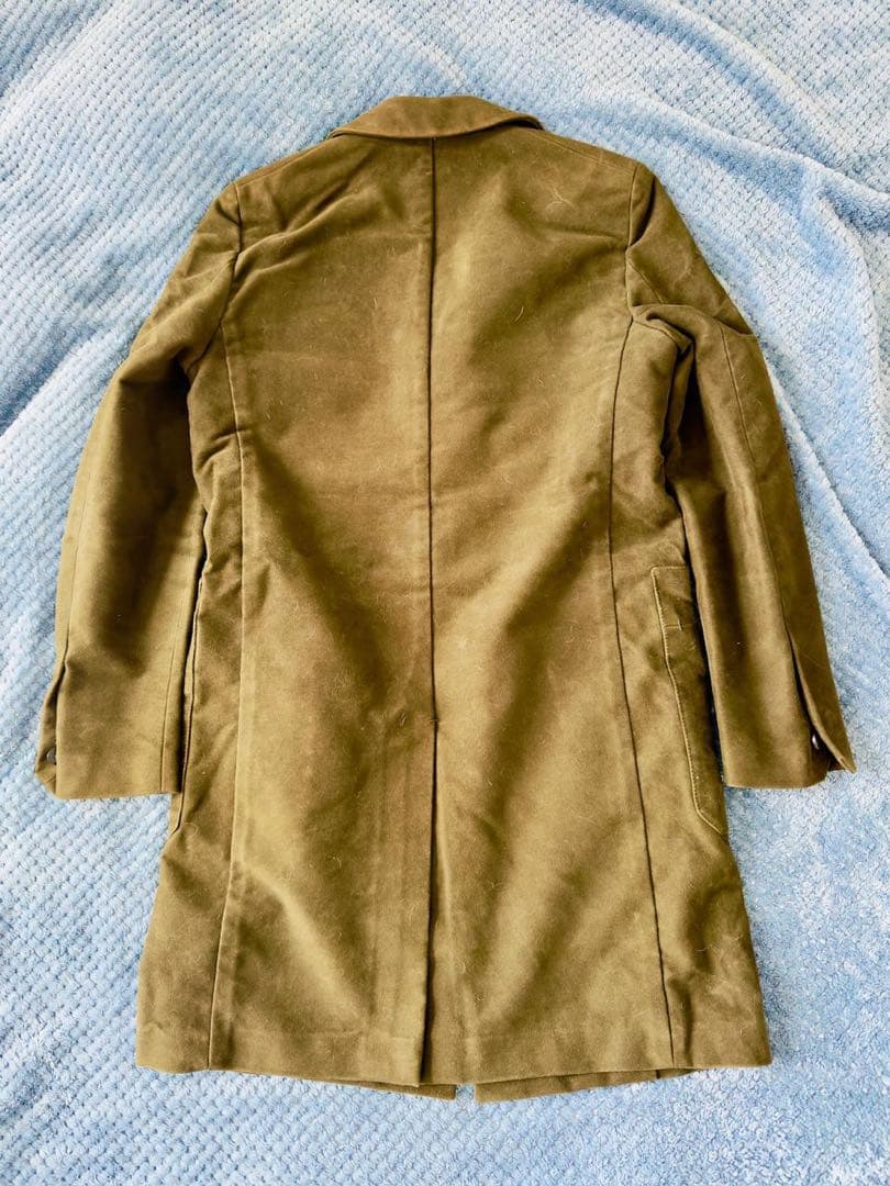 最終日まであと3日ベルルッティ　オリーブ色　ダブルブレスト ロングコート