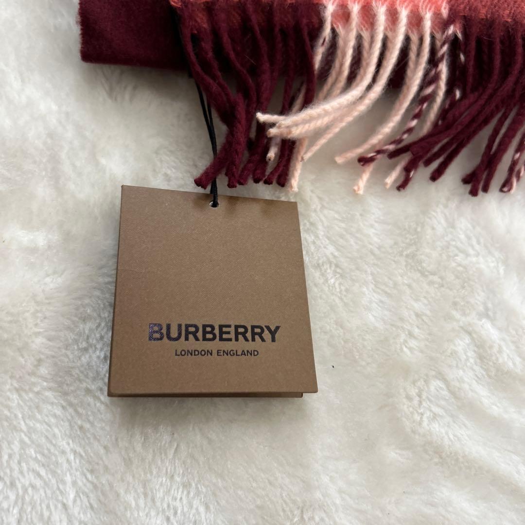 新品タグ付【Burberry London】バーバリー カシミヤマフラー