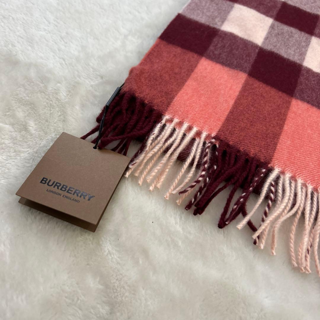 新品タグ付【Burberry London】バーバリー カシミヤマフラー