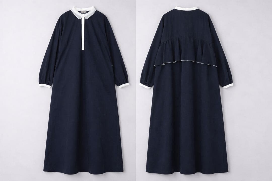 ★専用★UNITED ARROWS　パイピング バックラッフルフリル ワンピース