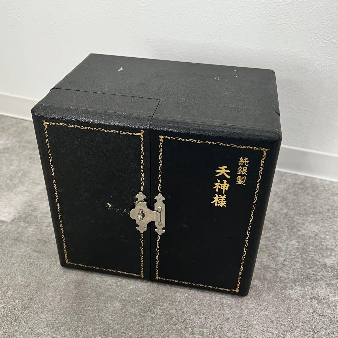 希少品 純銀製 天神様 像 置物 アンティーク 昭和 古美術品 骨董47