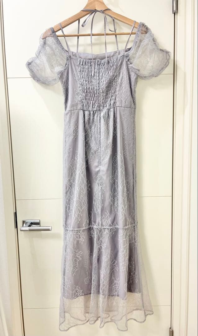 【新品】SNIDEL スナイデル　ギャザードレープレースドレス