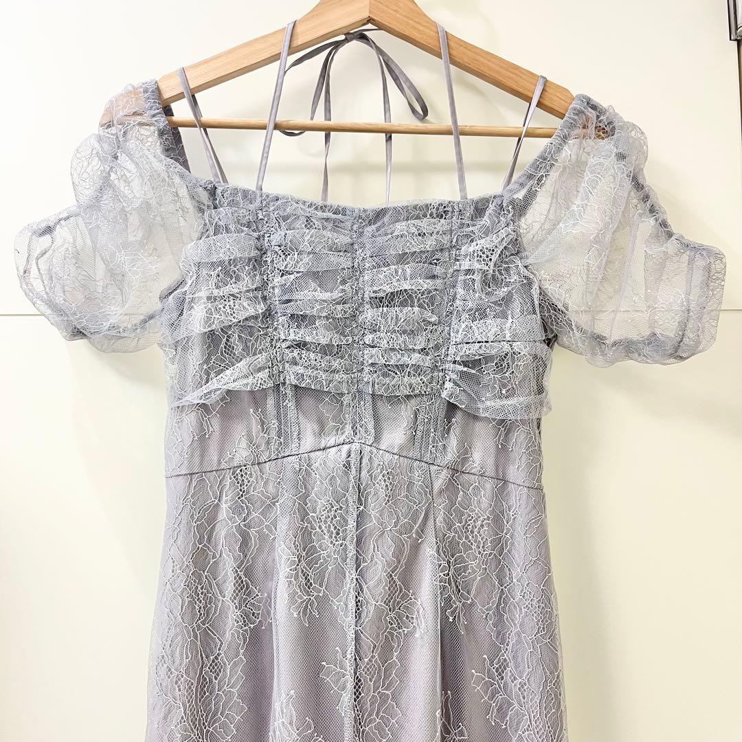 【新品】SNIDEL スナイデル　ギャザードレープレースドレス