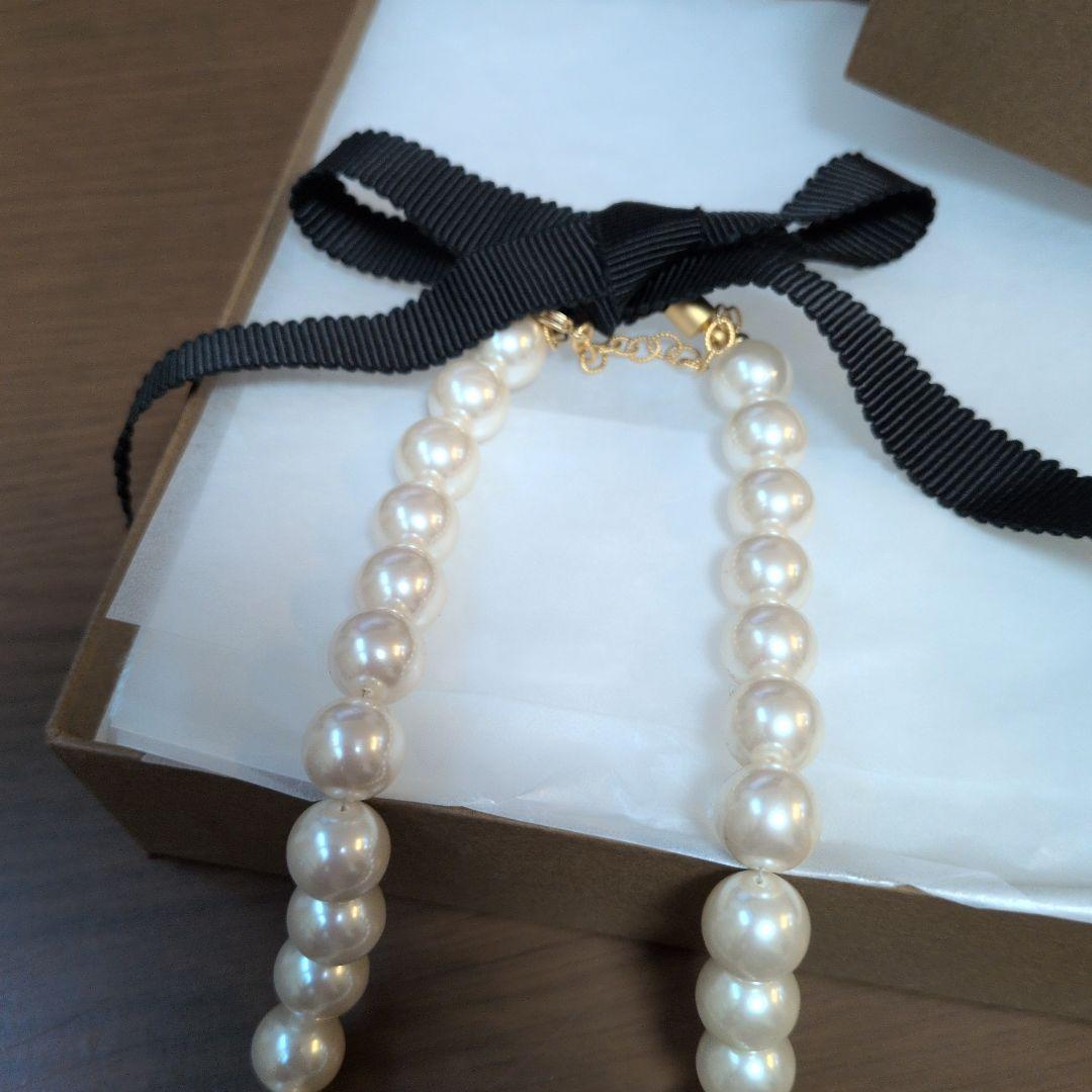 Q-pot メレンゲ　パール　ネックレス　リング　セット