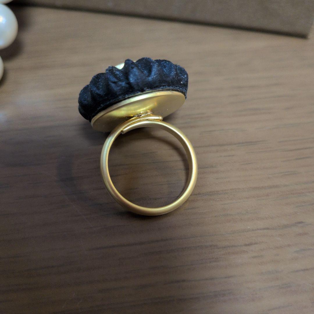 Q-pot メレンゲ　パール　ネックレス　リング　セット