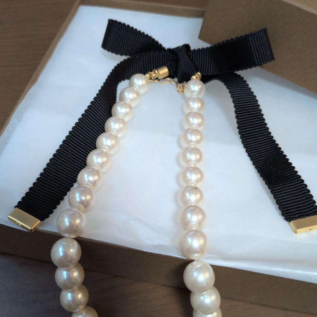 Q-pot メレンゲ　パール　ネックレス　リング　セット