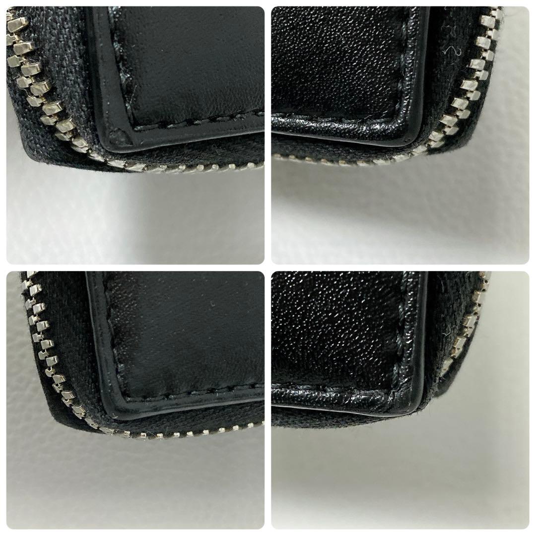 BOTTEGA VENETA / カセット ジップアラウンドウォレット ブラック