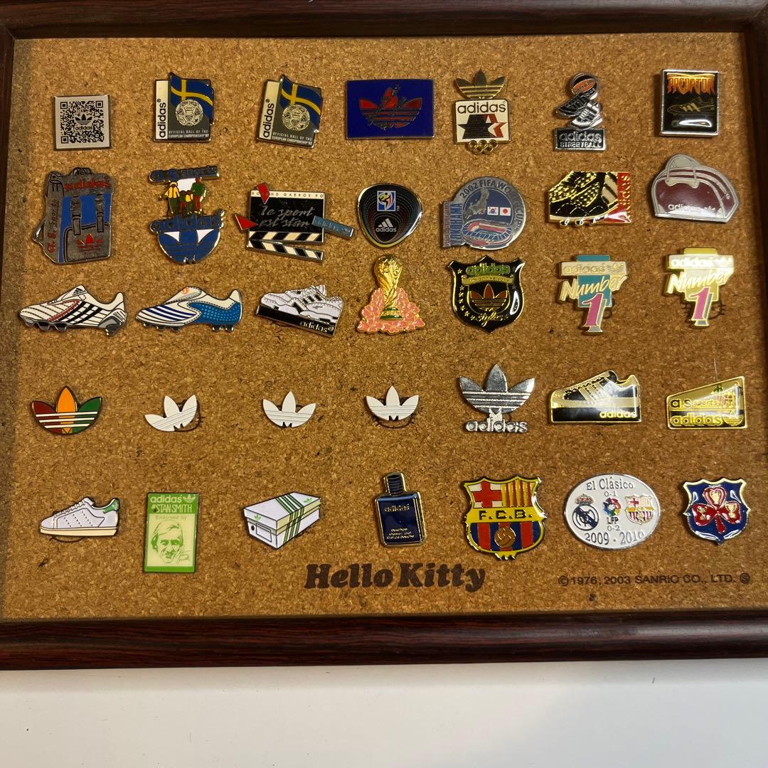 old adidas  ヴィンテージ　ピンバッジ  35個セット