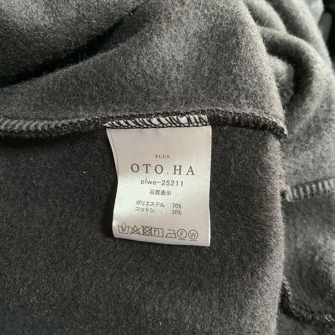 plus otoha 新品未使用タグ付き 裏起毛ティアードワンピース ブラック