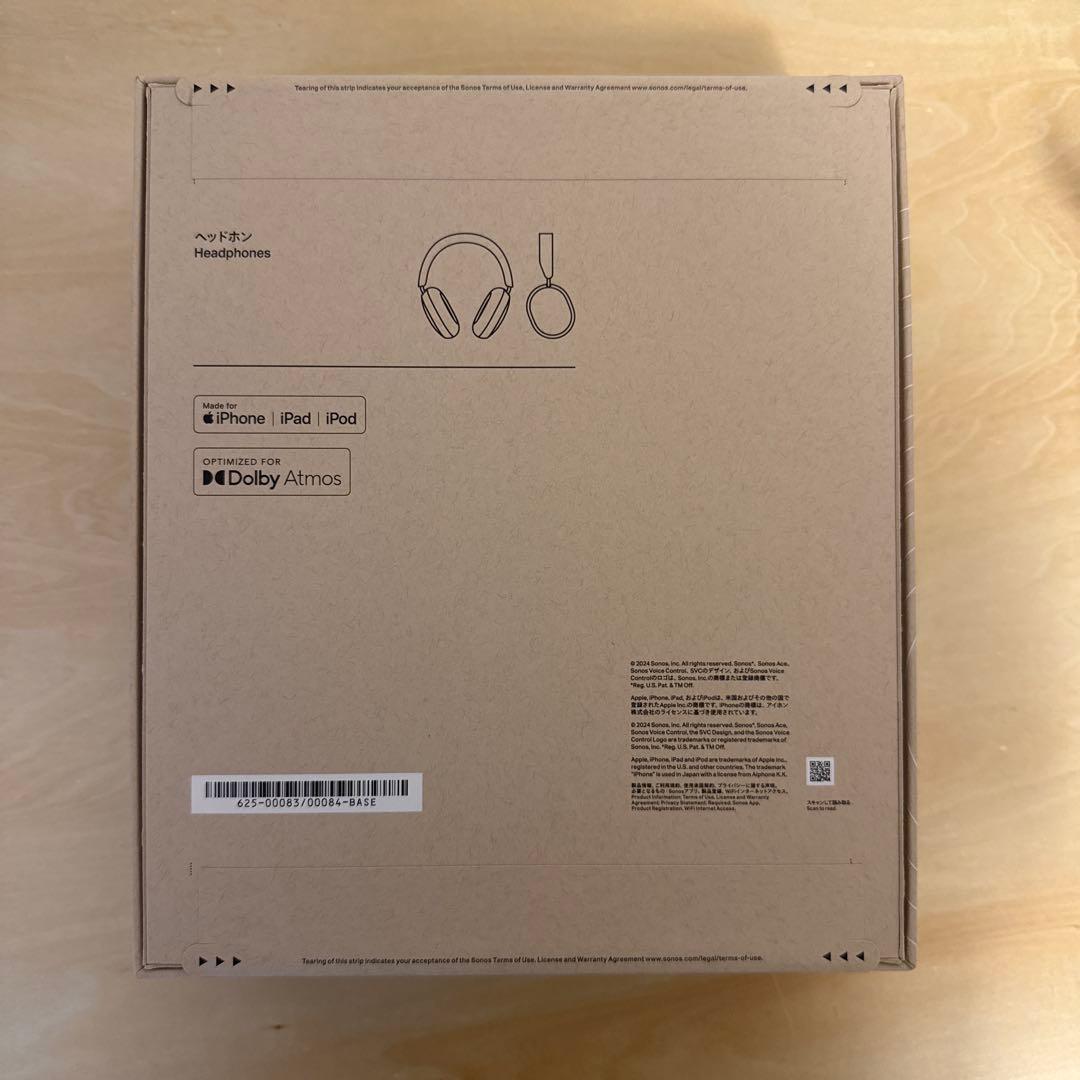 新品未開封SONOS aceワイヤレスヘッドホン Dolby Atmos対応