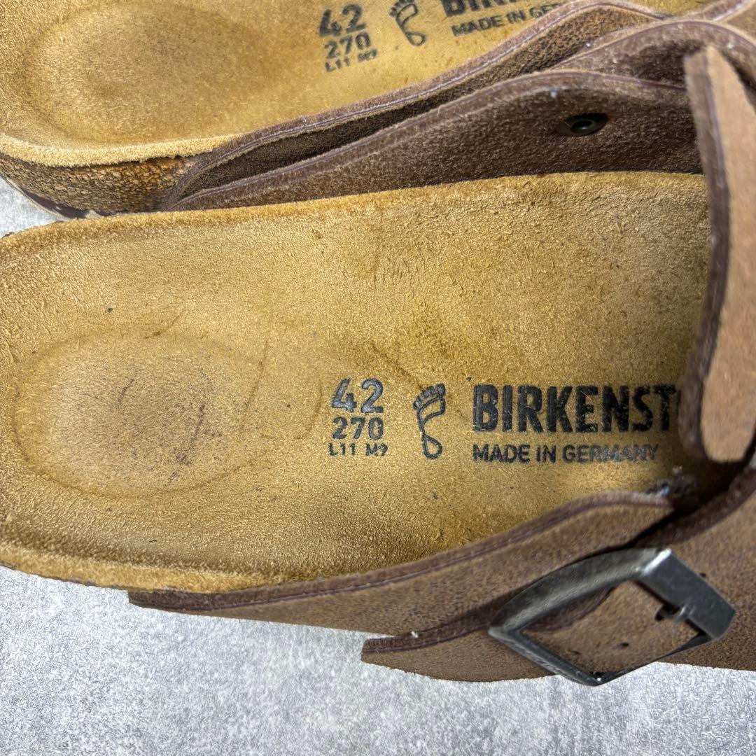 【未使用級】ビルケンシュトック ボストン レザー サンダル 27cm