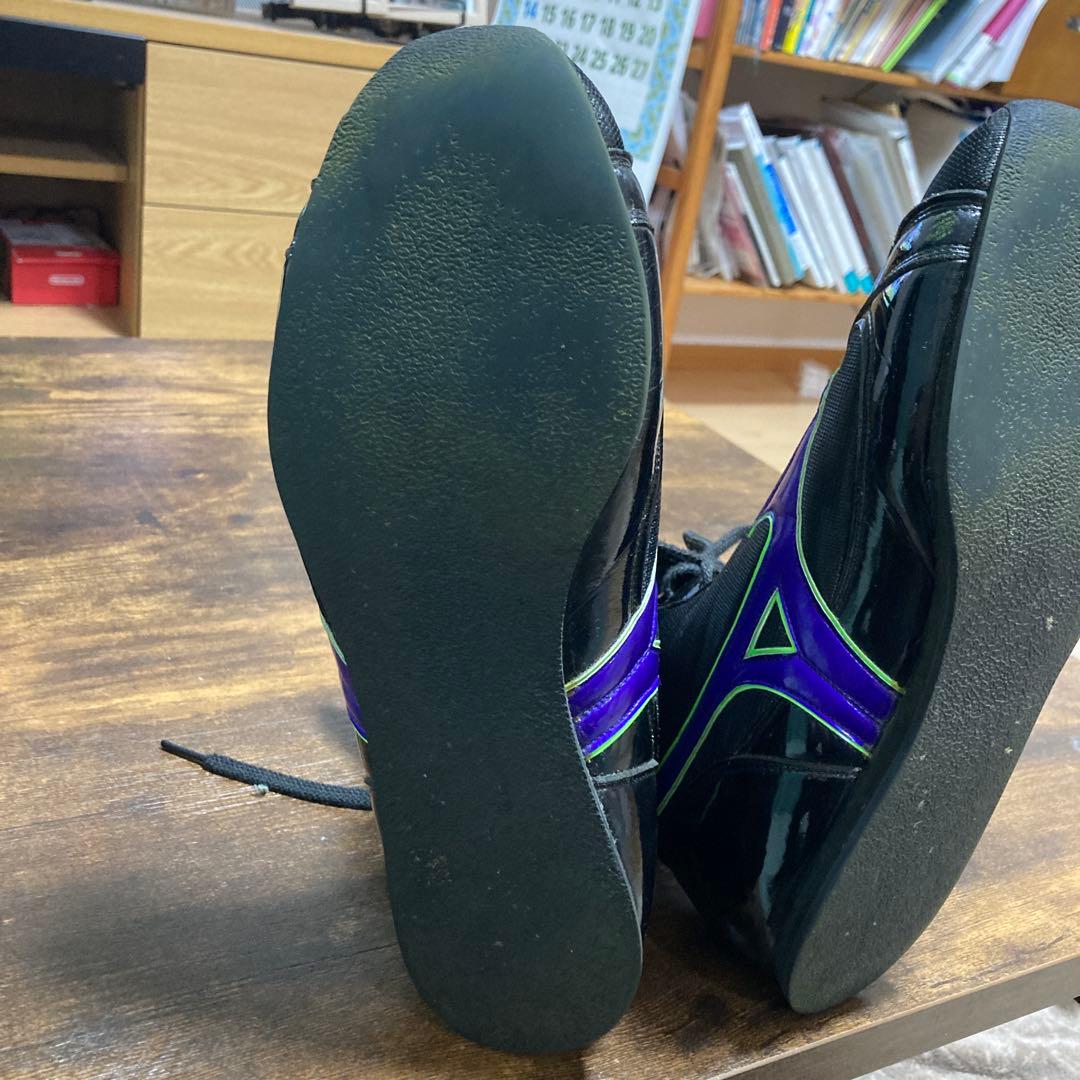 Mizuno ボクシングシューズ 黒/紫/緑