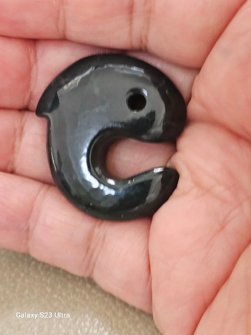 出雲瑪瑙碧玉　飛龍丸玉　３７mm