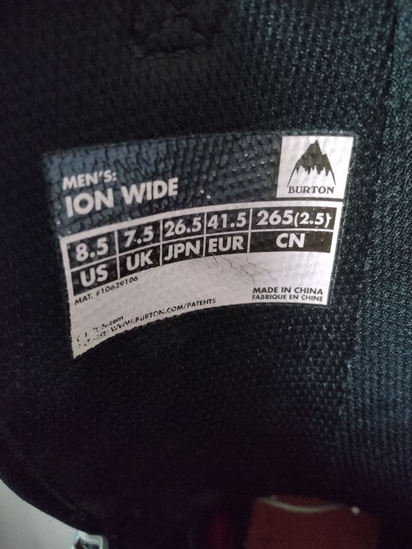 スノーボード burton ion wide 26.5