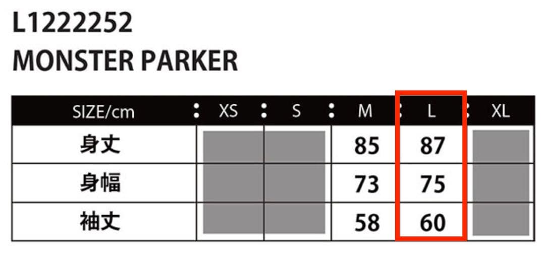 ルースイソンブラ　モンスターパーカー