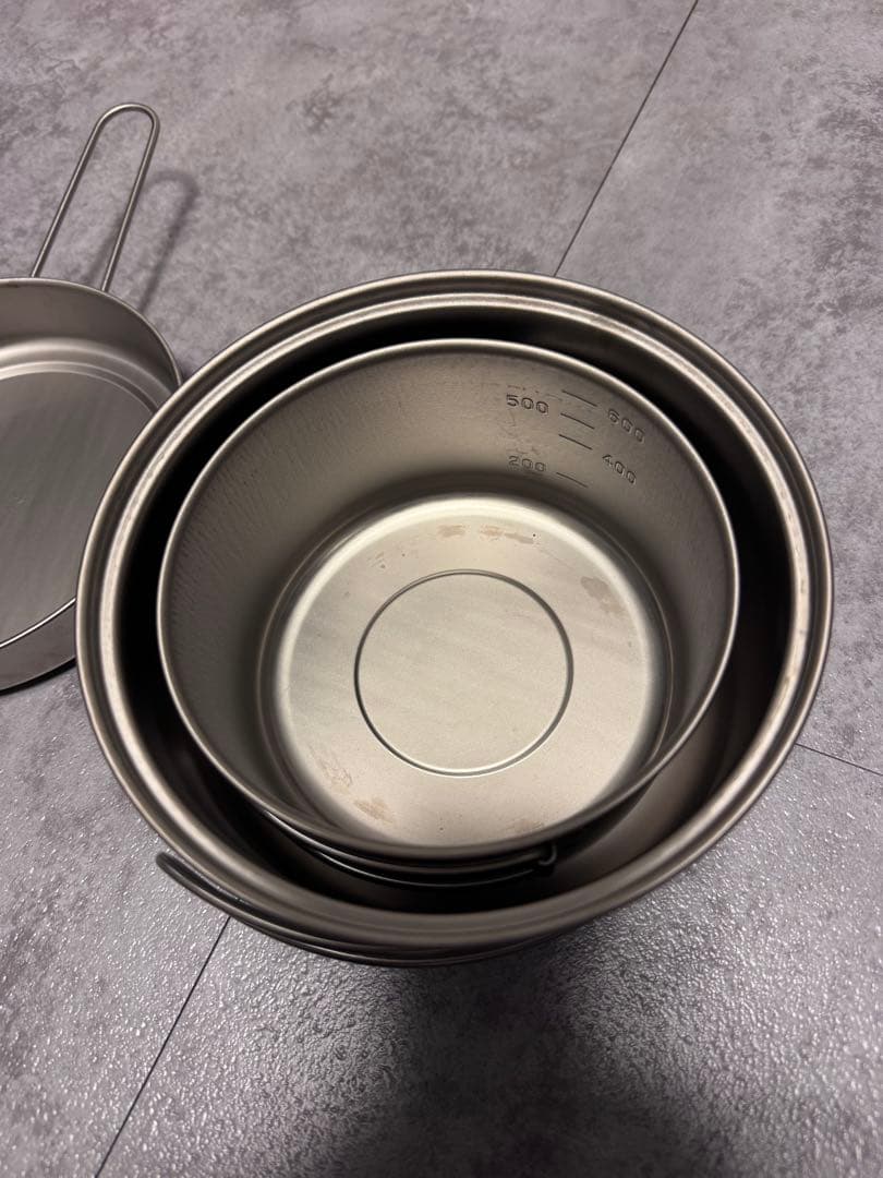 ヴィンテージ　msr チタンクッカーセット