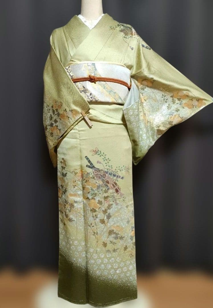 新春セール！訪問着フルセット 金銀彩 しつけ糸付き