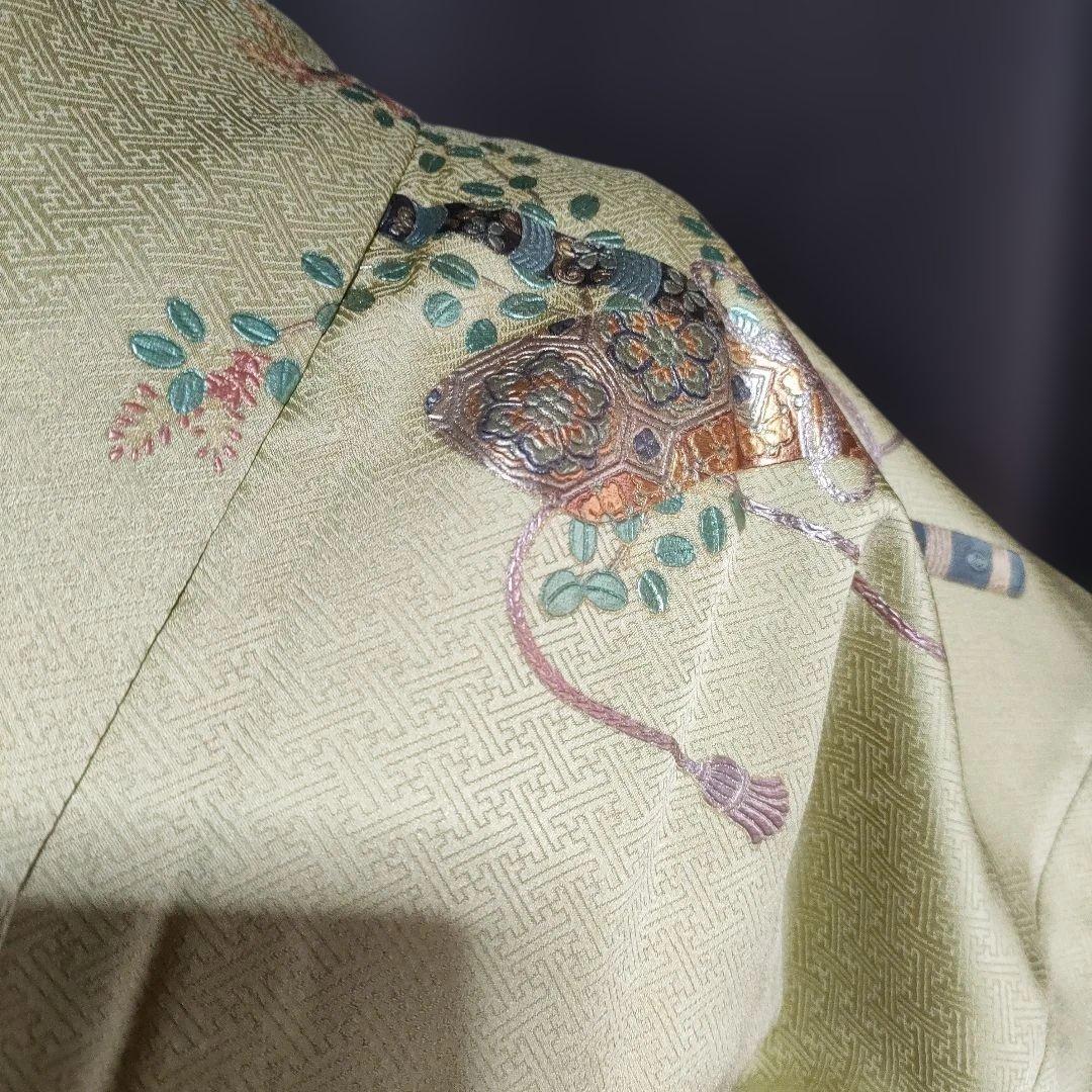 新春セール！訪問着フルセット 金銀彩 しつけ糸付き