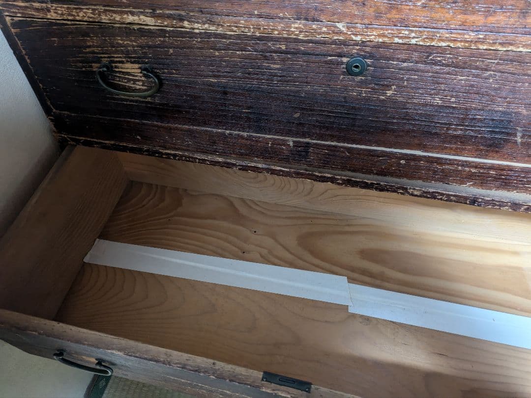 桐箪笥　5段(3+2)　レトロ　アンティーク　チェスト　和箪笥