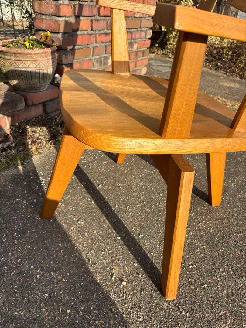 【美品】飛騨産業 キツツキ 回転アームチェア SQ215AT ヴィンテージ