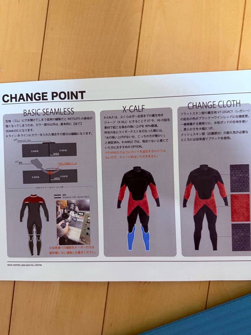 【値下げ】 ロックホッパー5mm×3mmセミドライウェットスーツメンズMサイズ