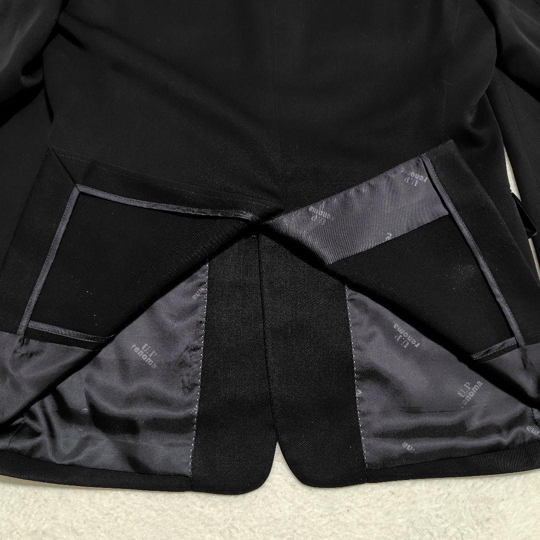 【極美品】レノマ フォーマル 3ピース アジャスター スーツ 黒 A5