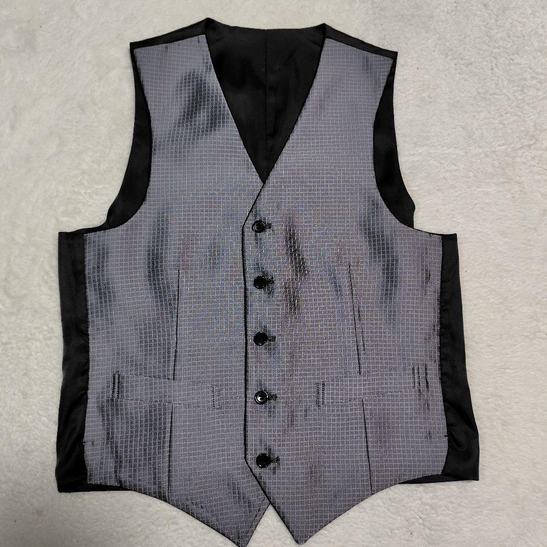 【極美品】レノマ フォーマル 3ピース アジャスター スーツ 黒 A5