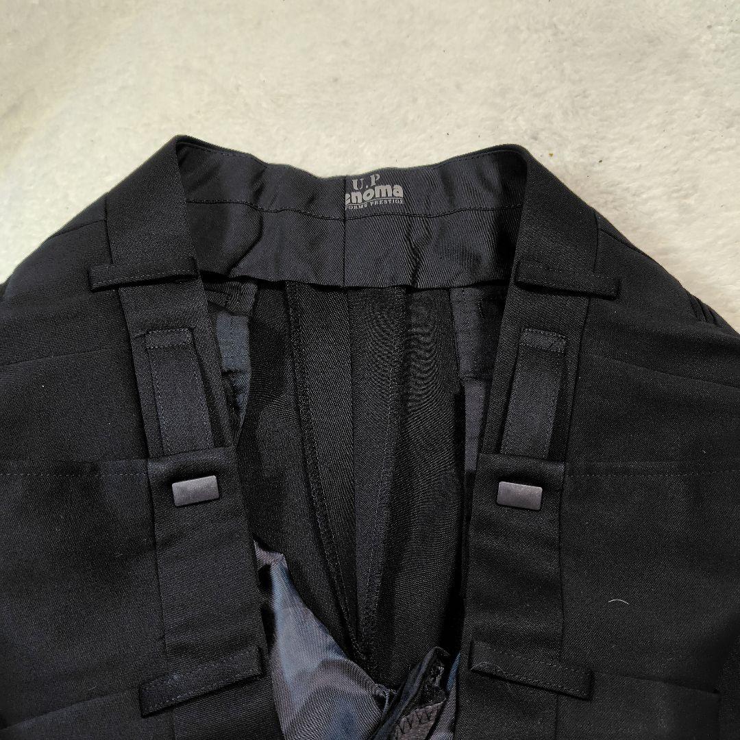 【極美品】レノマ フォーマル 3ピース アジャスター スーツ 黒 A5