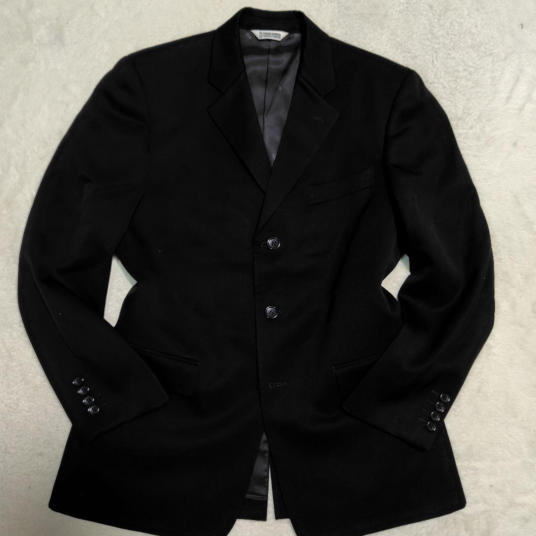 【極美品】レノマ フォーマル 3ピース アジャスター スーツ 黒 A5