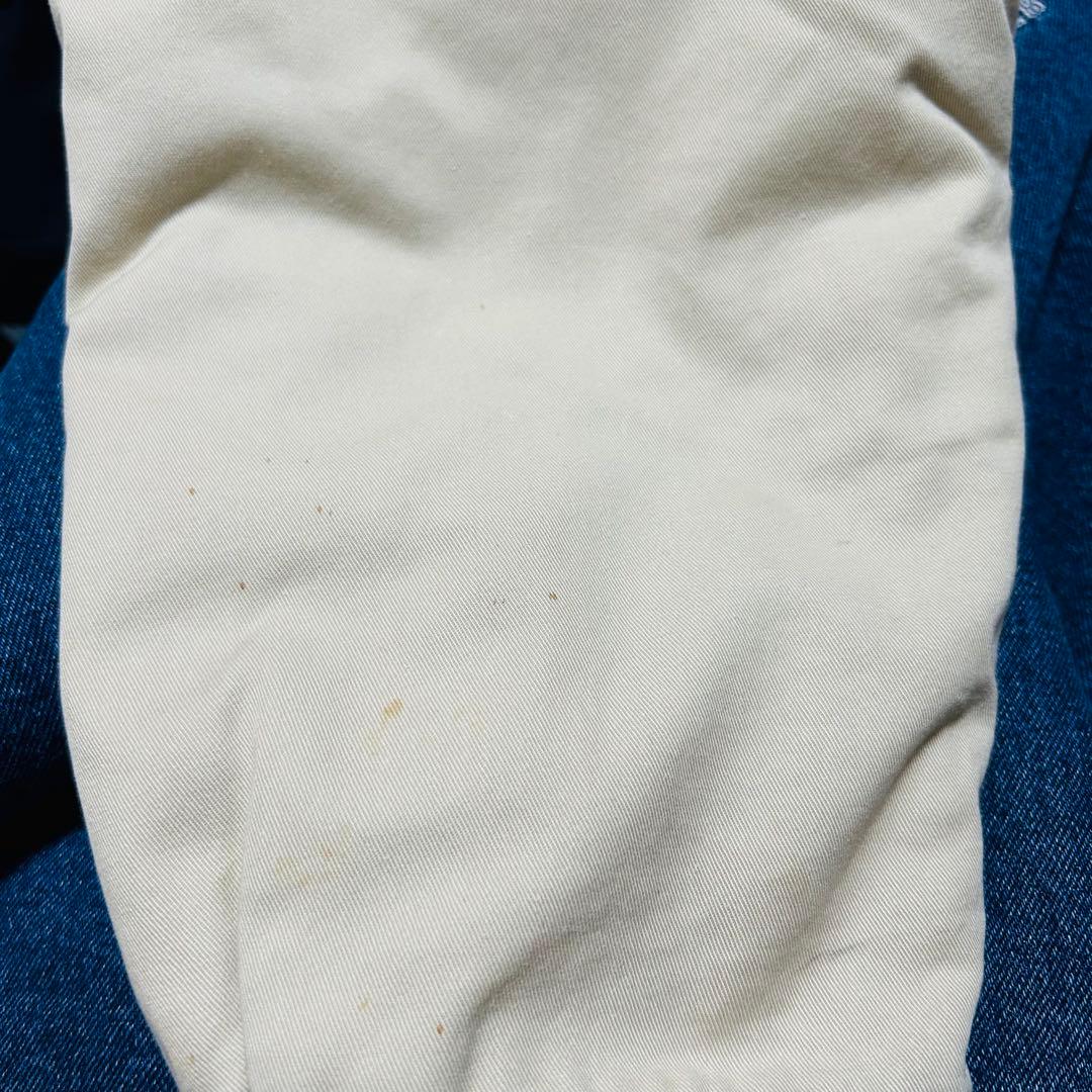 90s Disney ミッキー スタジャン キルティング 中綿 デニムブルゾン