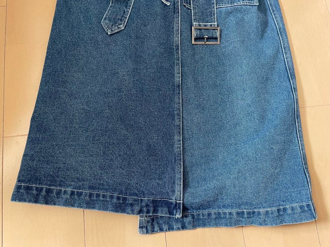 高山都×oblekt リサイクルデニムトレンチコート