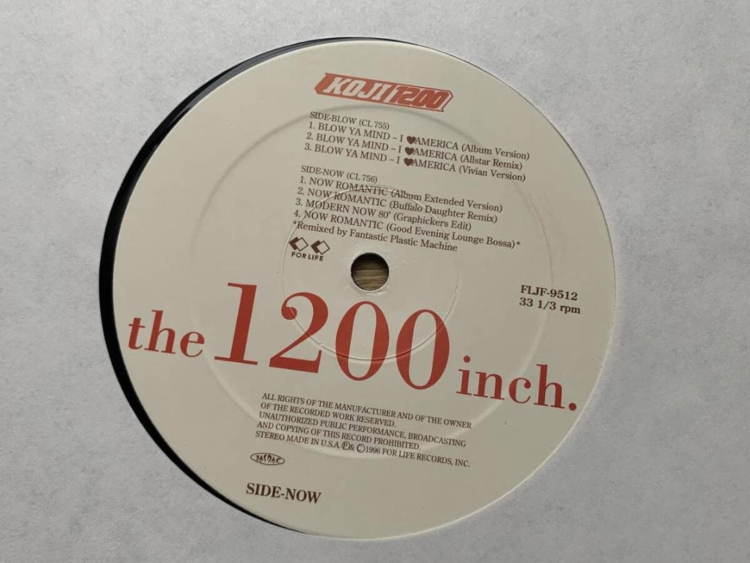 KOJI the 12000 今田耕司　THE 1200 INCH.　レコード