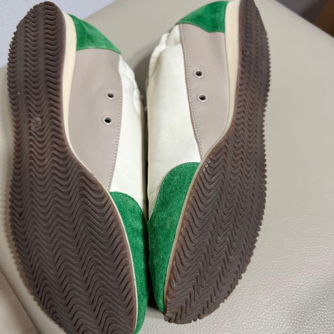 極美品TORY BURCH スニーカー ホワイト/グリーン/ベージュ37