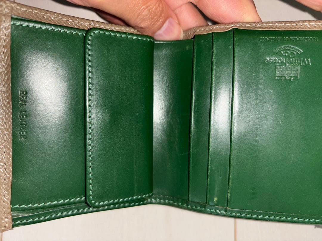 Whitehouse Cox 財布（TAUPE&AVOCADO）