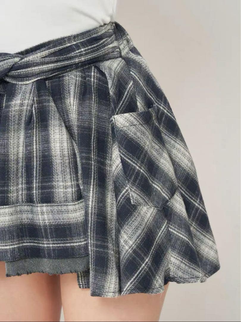 Darich レイヤードチェックショートパンツ